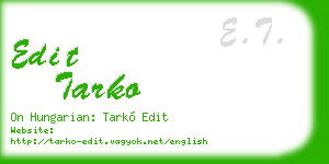 edit tarko business card