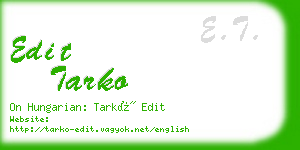 edit tarko business card